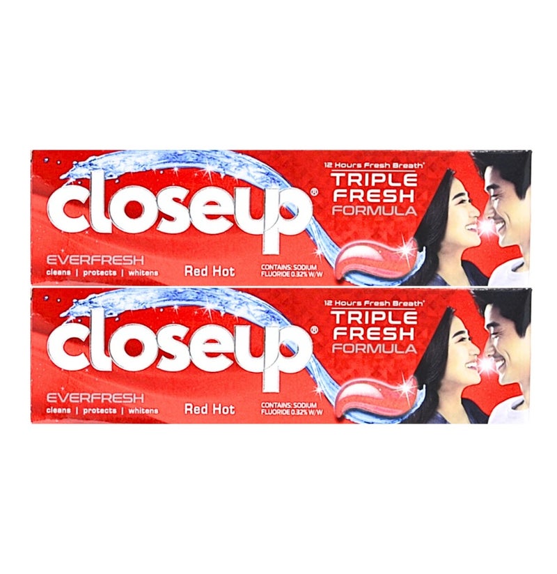 Closeup Toothpaste Red Hot 100g X Pack of 2Pcs - Image 1